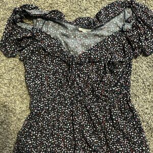 Maurices Floral Dress with Puff Sleeves